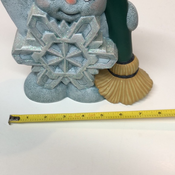 Hand painted Ceramic Snowflake Snowman - Picture 8 of 8